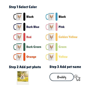 Cartoon Pet Mug with Color Inside