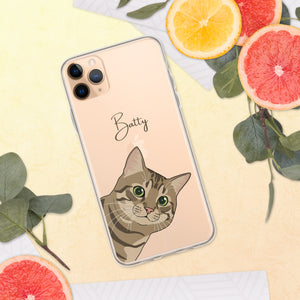 Cartoon Pet Clear Case for iPhone